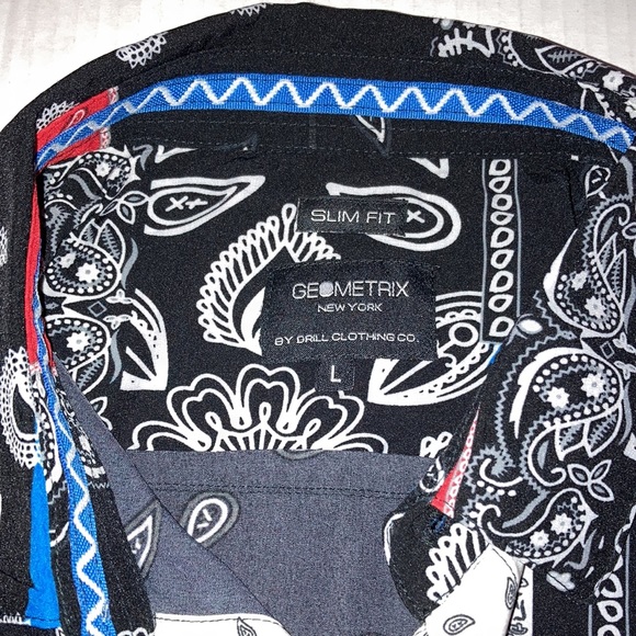 Geometrix New York Short sleeve shirt size Large - Picture 2 of 6